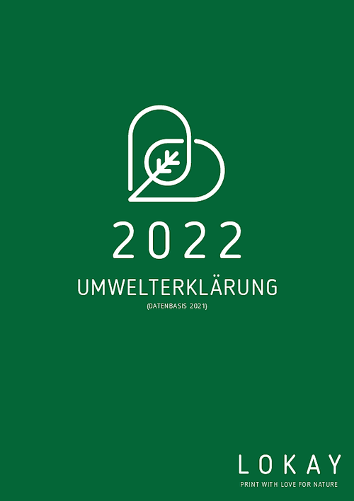Umwelterklärung der Druckerei Lokay 2022 